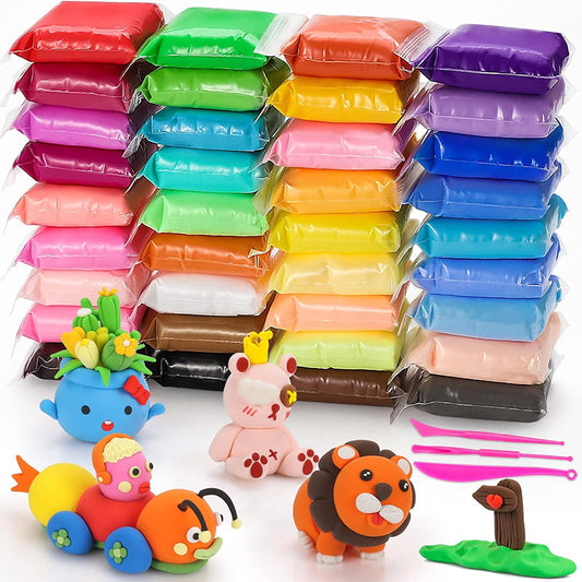🎁 PROMOCJA OSTATNIEGO DNIA - 50% ZNIŻKI🎁 Zestaw 24/36 kolorowych glinek suszonych powietrzem