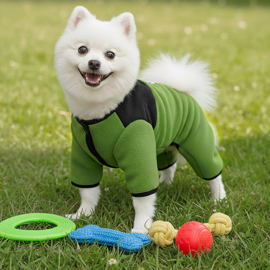 🐕Ciepły płaszcz dla czworonogów z uprzężą