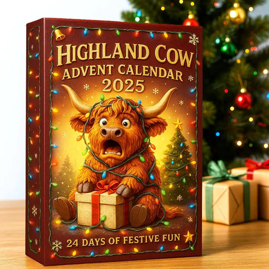 🎁Early Christmas Sale 50% OFF🎅🐮Highland Cow Advent Calendar 2025