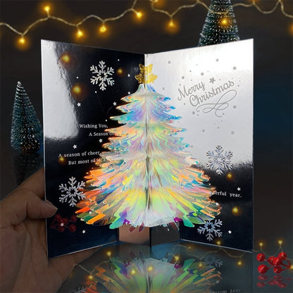 🎁Prezent świąteczny Kartka świąteczna 3D z choinką