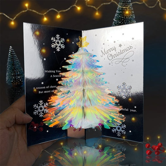🎁Prezent świąteczny Kartka świąteczna 3D z choinką