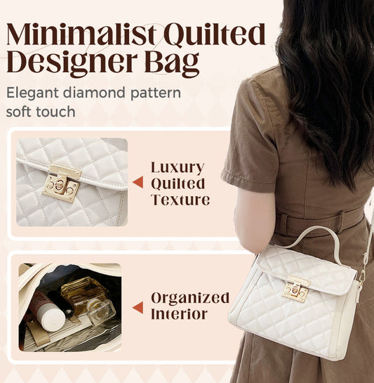 Minimalistyczna pikowana torba designerska