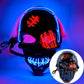 🎁W zestawie świecące rękawiczki💀🔥 Maska czaszki LED na Halloween