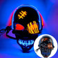 🎁W zestawie świecące rękawiczki💀🔥 Maska czaszki LED na Halloween