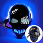 🎁W zestawie świecące rękawiczki💀🔥 Maska czaszki LED na Halloween