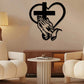 Elegancka dekoracja ścienna Christian Heart & Cross