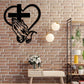Elegancka dekoracja ścienna Christian Heart & Cross