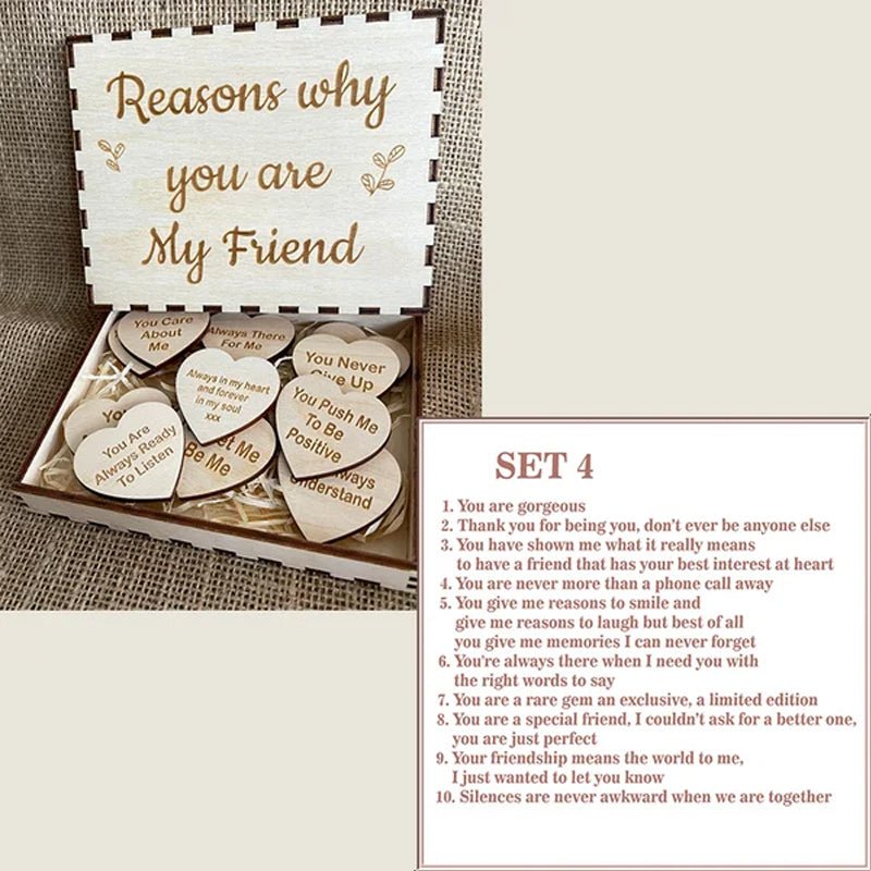 Mintiml® "Reasons Why You Are My Friend" Friendship Gift-16