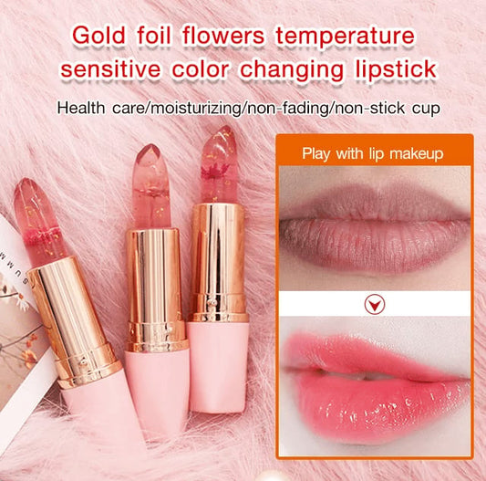 Pomadka Crystal Jelly Flower zmieniająca kolor💄