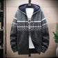 Men's Knitted Hooded Cardigan Jacket