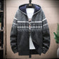 Men\'s Knitted Hooded Cardigan Jacket