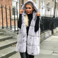 Hooded Jacket Faux Fur Ladies Vest Cardigan