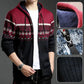 Men's Knitted Hooded Cardigan Jacket