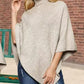 Women Knitted Sweater Cape Shawl-3