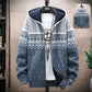 Men's Knitted Hooded Cardigan Jacket