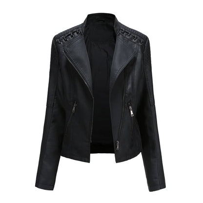 Washed Lambskin Leather Jacket