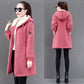 Women\'s Fashion Loose Thickened Fleece Hoodie Jacket