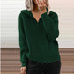 Ladies Lapel Zipper Jacket