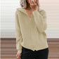 Ladies Lapel Zipper Jacket