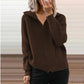 Ladies Lapel Zipper Jacket